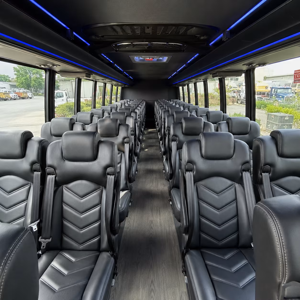 new orleans 25 passenger minibus inside