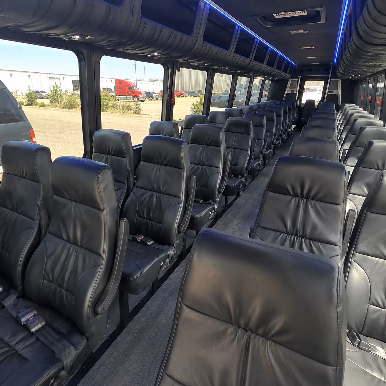new orleans 25 passenger minibus interior
