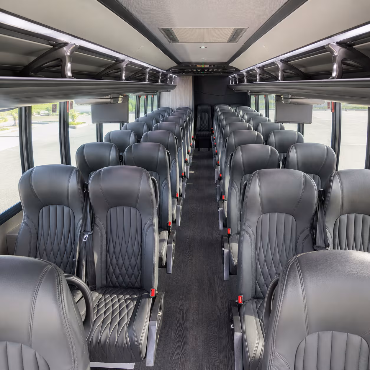new orleans 28 passenger minibus inside