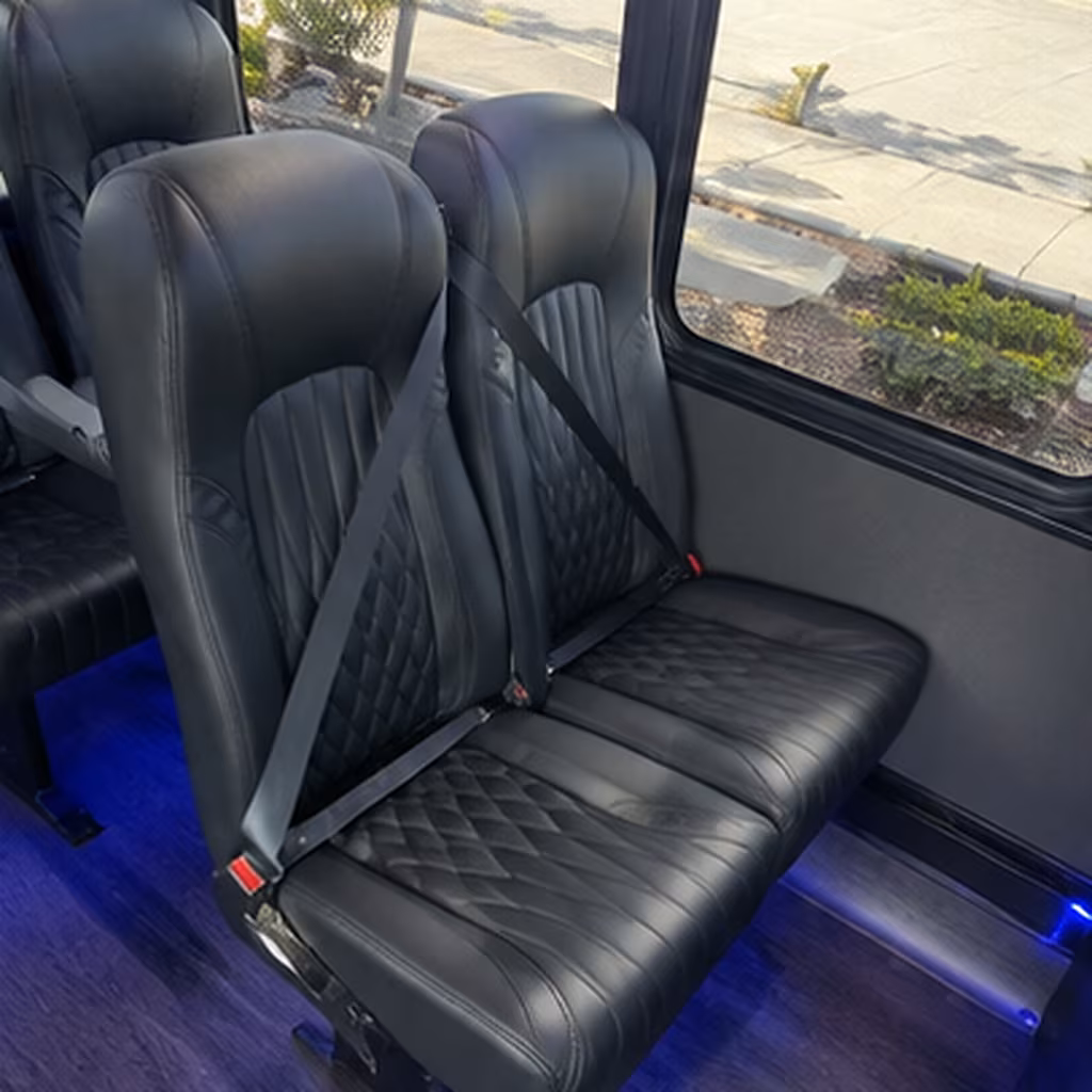 new orleans 28 passenger minibus interior