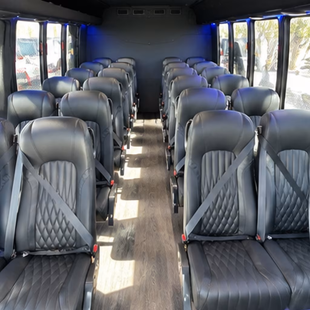 new orleans 35 passenger minibus inside