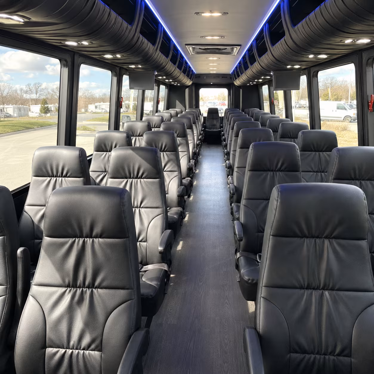new orleans 35 passenger minibus interior