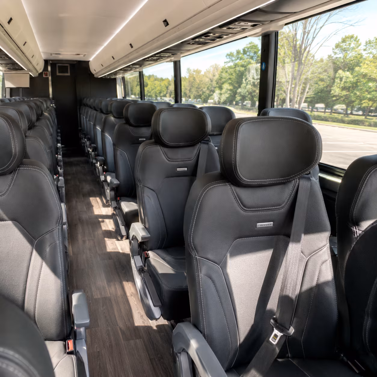 new orleans 56 passenger charter bus interior